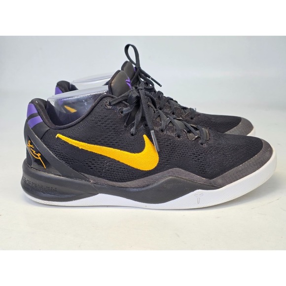 Nike Kobe 8 Protro Lakers Away Black Gold - Youth Size 5.5 Y FN0266-002
